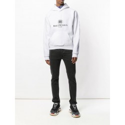 Balenciaga BB White Hoodie