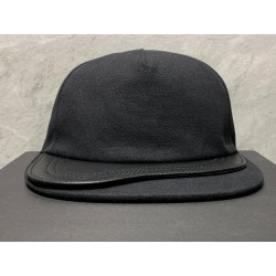 DIOR x ALYX New Black Cotton & Leather Baseball Cap With CD Buckle