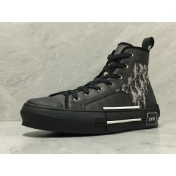 Dior B23 Hi Top Sneakers oblique monogram Black