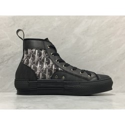 Dior B23 Hi Top Sneakers oblique monogram Black