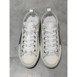 Dior B23 LowTop Sneakers oblique monogram Triple White