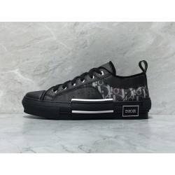 Dior B23 LowTop Sneakers oblique monogram Black