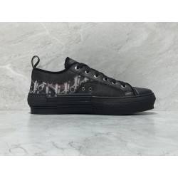 Dior B23 LowTop Sneakers oblique monogram Black