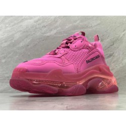 GT Batch Balenciaga Triple-S Clear Sole Fluo Pink