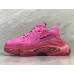 GT Batch Balenciaga Triple-S Clear Sole Fluo Pink