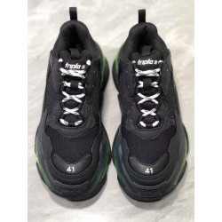 GT Batch Balenciaga Triple-S Clear Sole Black Yellow Fluo