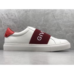 GT Batch Givenchy Paris Strap Sneakers White Red