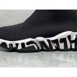 GT Batch Balenciaga Speed Trainer LT Grafitti Black White