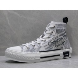 GT Dior B23 x Daniel Arsham Newspaper Print Hi Top Sneaker