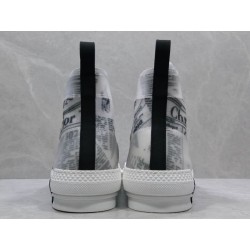 GT Dior B23 x Daniel Arsham Newspaper Print Hi Top Sneaker