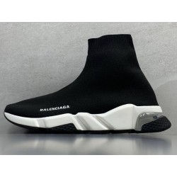 GT Batch Balenciaga Speed Trainer Clear Sole Black White Clear Black