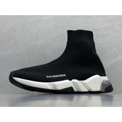 GT Batch Balenciaga Speed Trainer Clear Sole Black White Clear Black