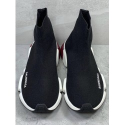 GT Batch Balenciaga Speed Trainer Clear Sole Black White Pink Black