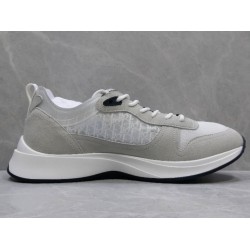 GT Dior B25 Oblique Canvas and Suede Sneaker White