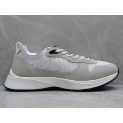 GT Dior B25 Oblique Canvas and Suede Sneaker White