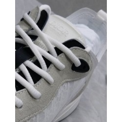 GT Dior B25 Oblique Canvas and Suede Sneaker White