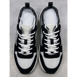 GT Dior B25 Oblique Canvas and Suede Sneaker Black