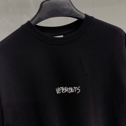 Vetements Script Tee Black