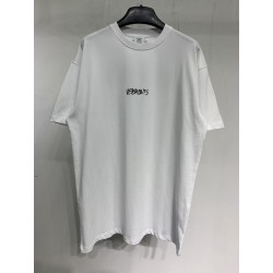 Vetements Script Tee White