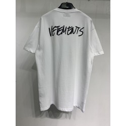 Vetements Script Tee White