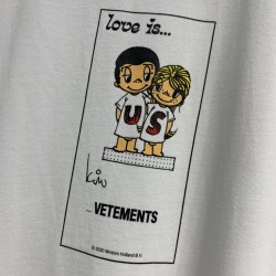 Vetements Love Is Tee White