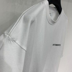 Vetements logo Tee White