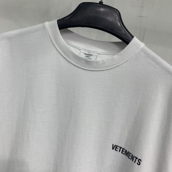 Vetements logo Tee White