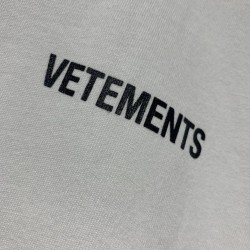 Vetements logo Tee White