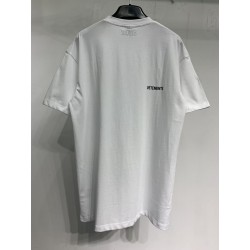 Vetements logo Tee White