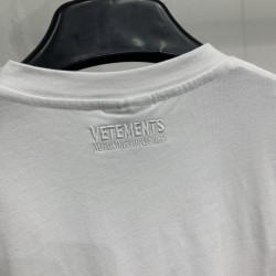 Vetements logo Tee White