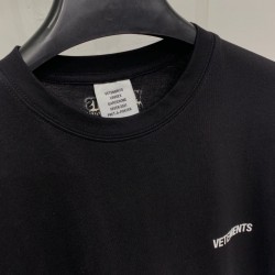 Vetements logo Tee Black