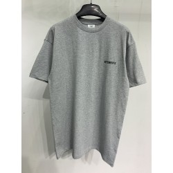 Vetements logo Tee Grey Marl