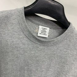 Vetements logo Tee Grey Marl