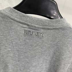 Vetements logo Tee Grey Marl