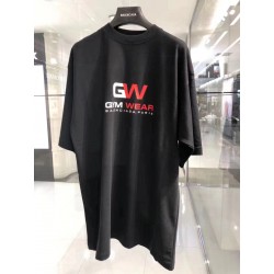 Balenciaga Gym Wear Large Fit Tee Black