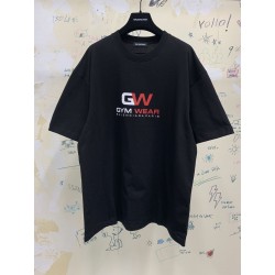 Balenciaga Gym Wear Large Fit Tee Black