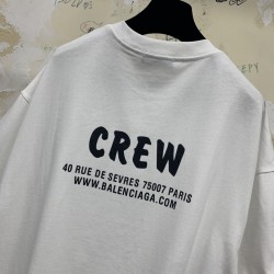 Balenciaga CREW Large Fit Tee White