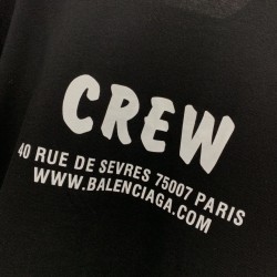 Balenciaga CREW Large Fit Tee Black