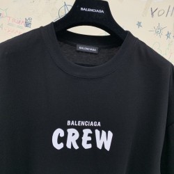 Balenciaga CREW Large Fit Tee Black