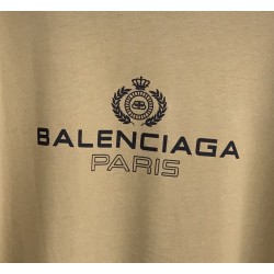 Balenciaga Paris Large Fit Tee Khaki