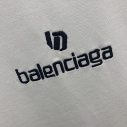 Balenciaga Logo Large Fit Tee White