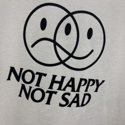 Vetements Happy Not Sad Tee White