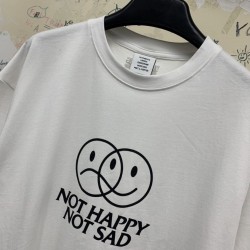 Vetements Happy Not Sad Tee White