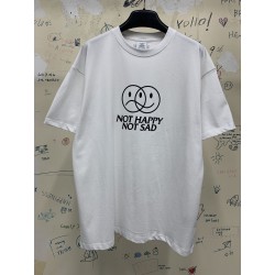 Vetements Happy Not Sad Tee White