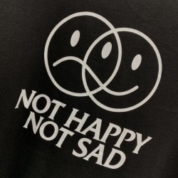 Vetements Happy Not Sad Tee Black