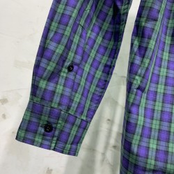 Balenciaga Check Shirt Blue