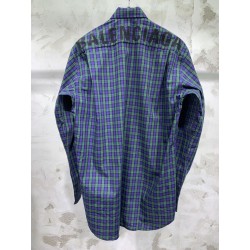 Balenciaga Check Shirt Blue