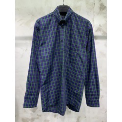 Balenciaga Check Shirt Blue