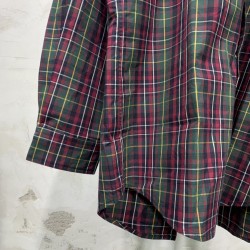 Balenciaga Check Shirt Maroon