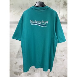 Balenciaga Wave Logo Teal